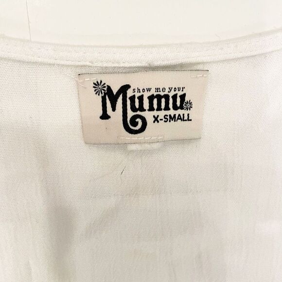 Show Me Your MuMu Mae Mu Tassel Dress in Casa Love Embroidered Flowy lightweight - Picture 7 of 7